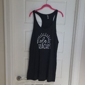 Next Level Apparel Heather Black Swim Coverup